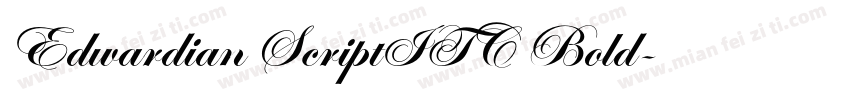 Edwardian ScriptITC Bold字体转换